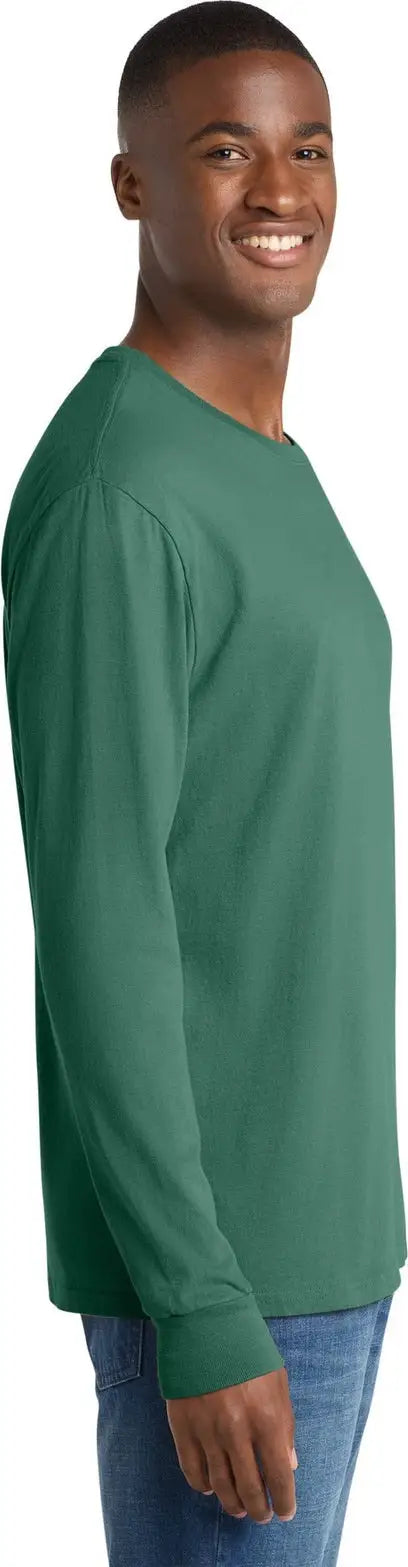 Port & Company Pc099ls co Beach Wash Garment-dyed Long Sleeve Tee - Nordic Green