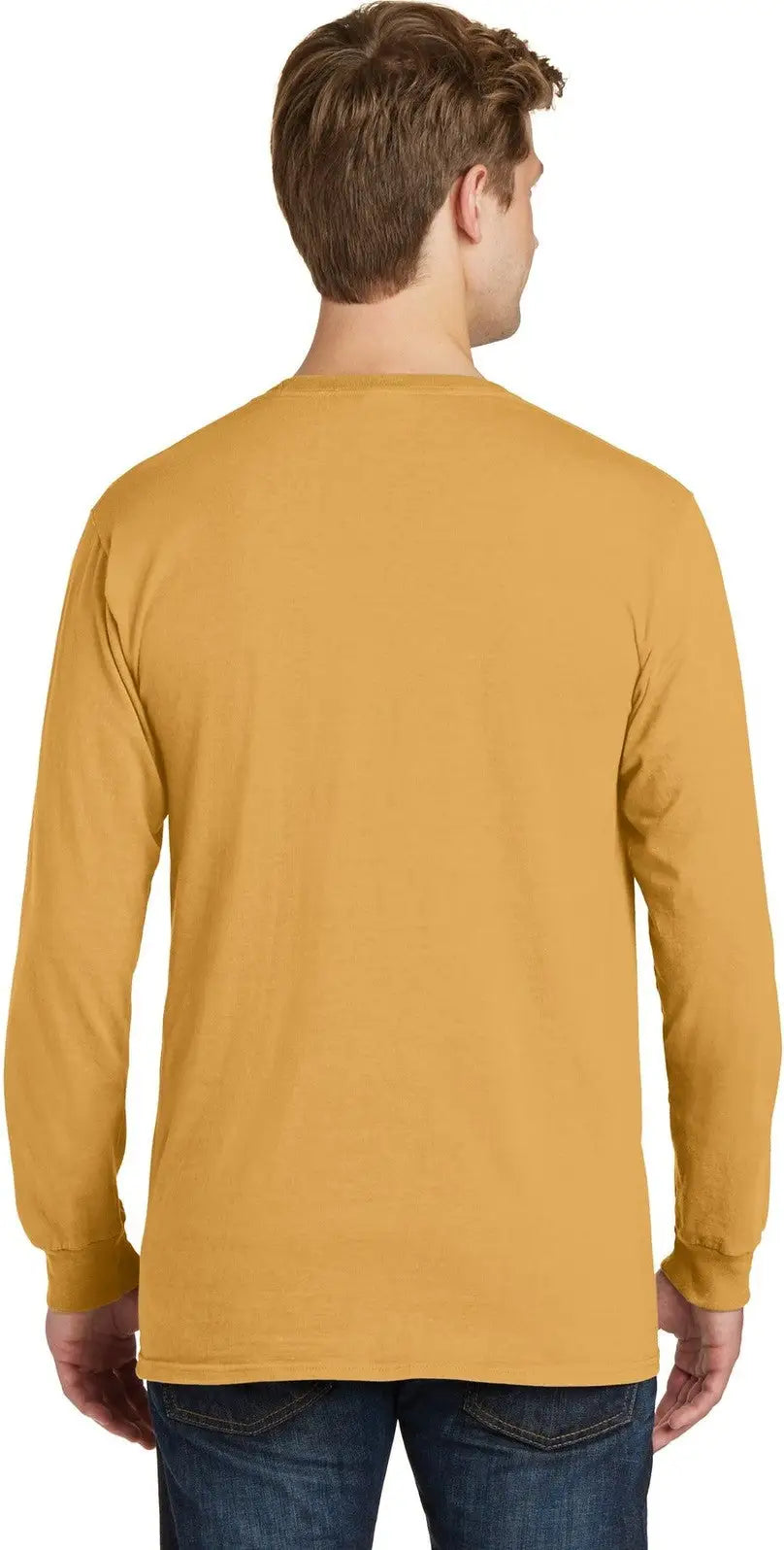Port & Company Pc099ls co Beach Wash Garment-dyed Long Sleeve Tee - Dijon