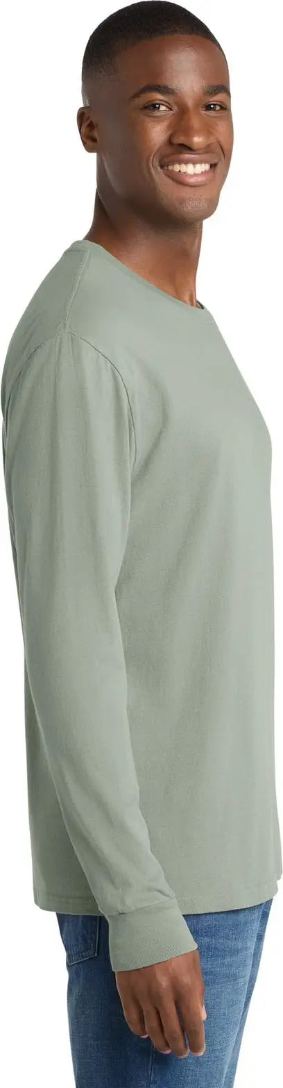 Port & Company Pc099ls co Beach Wash Garment-dyed Long Sleeve Tee - Dove Gray