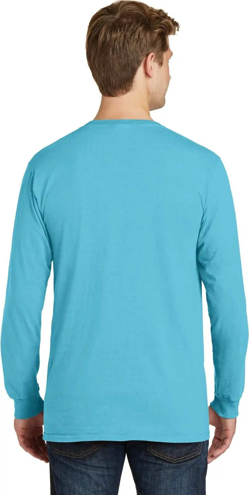 Port & Company Pc099ls co Beach Wash Garment-dyed Long Sleeve Tee - Tidal Wave