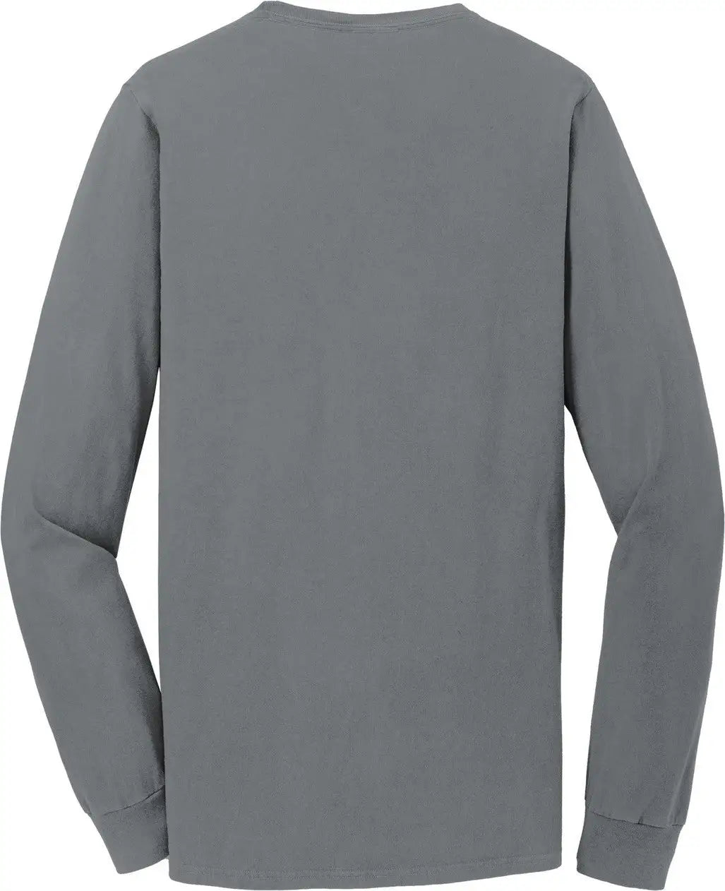 Port & Company Pc099ls co Beach Wash Garment-dyed Long Sleeve Tee - Pewter - Adult s
