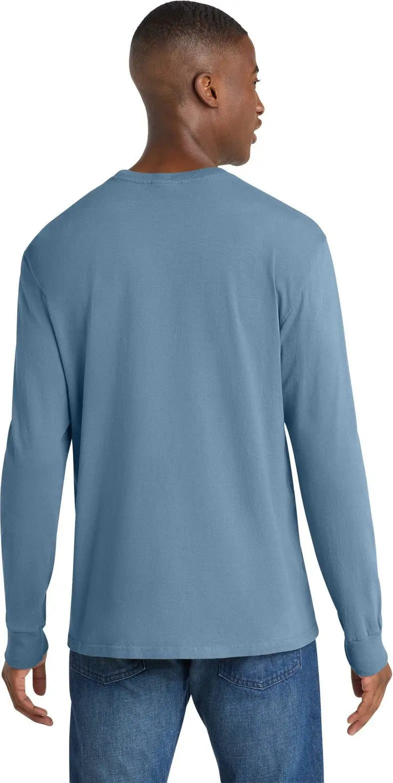 Port & Company Pc099ls co Beach Wash Garment-dyed Long Sleeve Tee - Mist