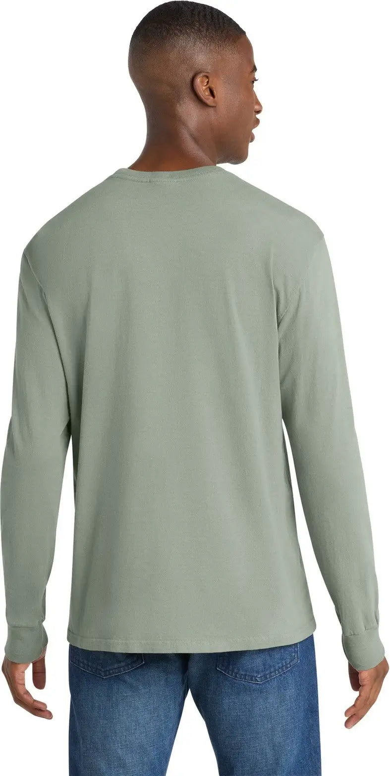 Port & Company Pc099ls co Beach Wash Garment-dyed Long Sleeve Tee - Dove Gray
