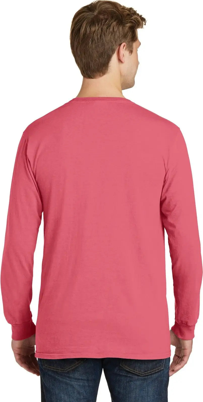Port & Company Pc099ls co Beach Wash Garment-dyed Long Sleeve Tee - Fruit Punch