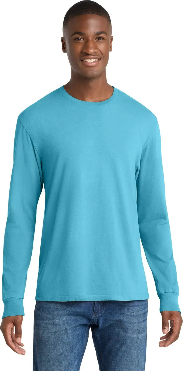 Port & Company Pc099ls co Beach Wash Garment-dyed Long Sleeve Tee - Tidal Wave