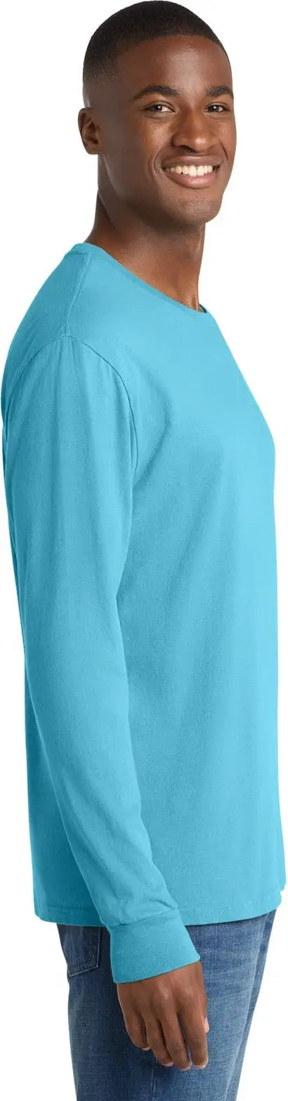 Port & Company Pc099ls co Beach Wash Garment-dyed Long Sleeve Tee - Tidal Wave