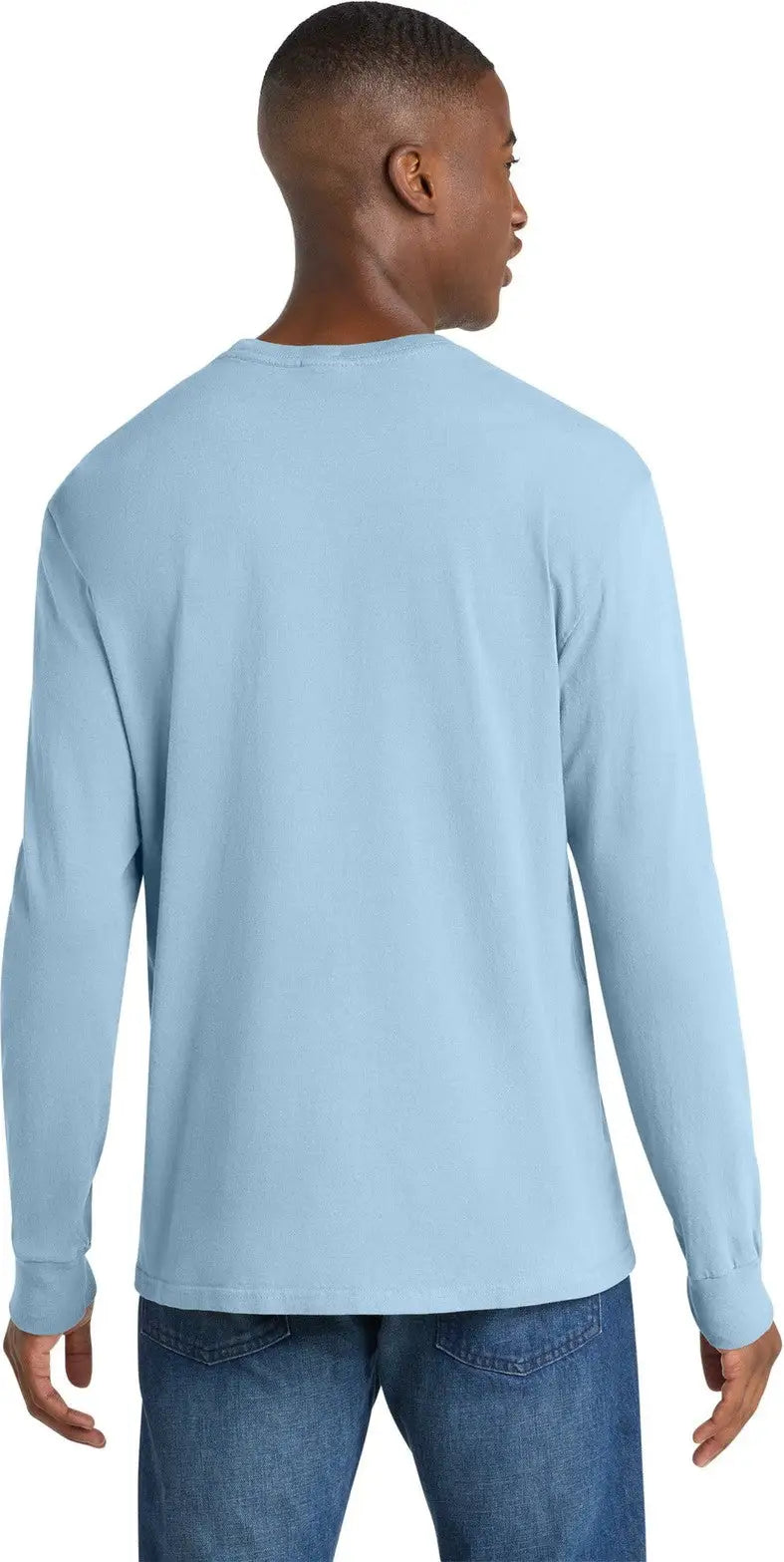 Port & Company Pc099ls co Beach Wash Garment-dyed Long Sleeve Tee - Glacier