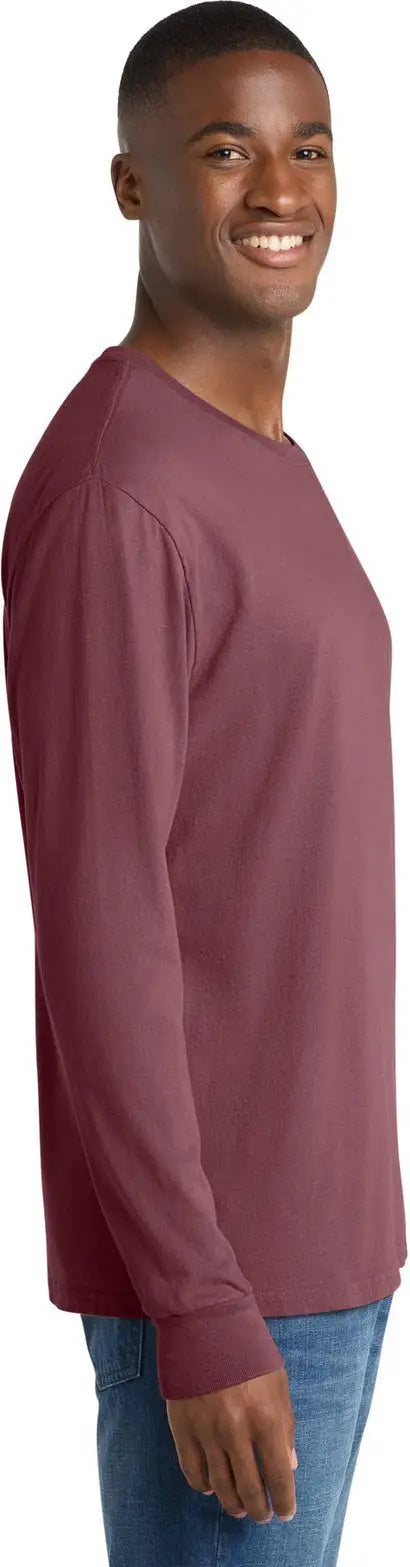 Port & Company Pc099ls co Beach Wash Garment-dyed Long Sleeve Tee - Wineberry
