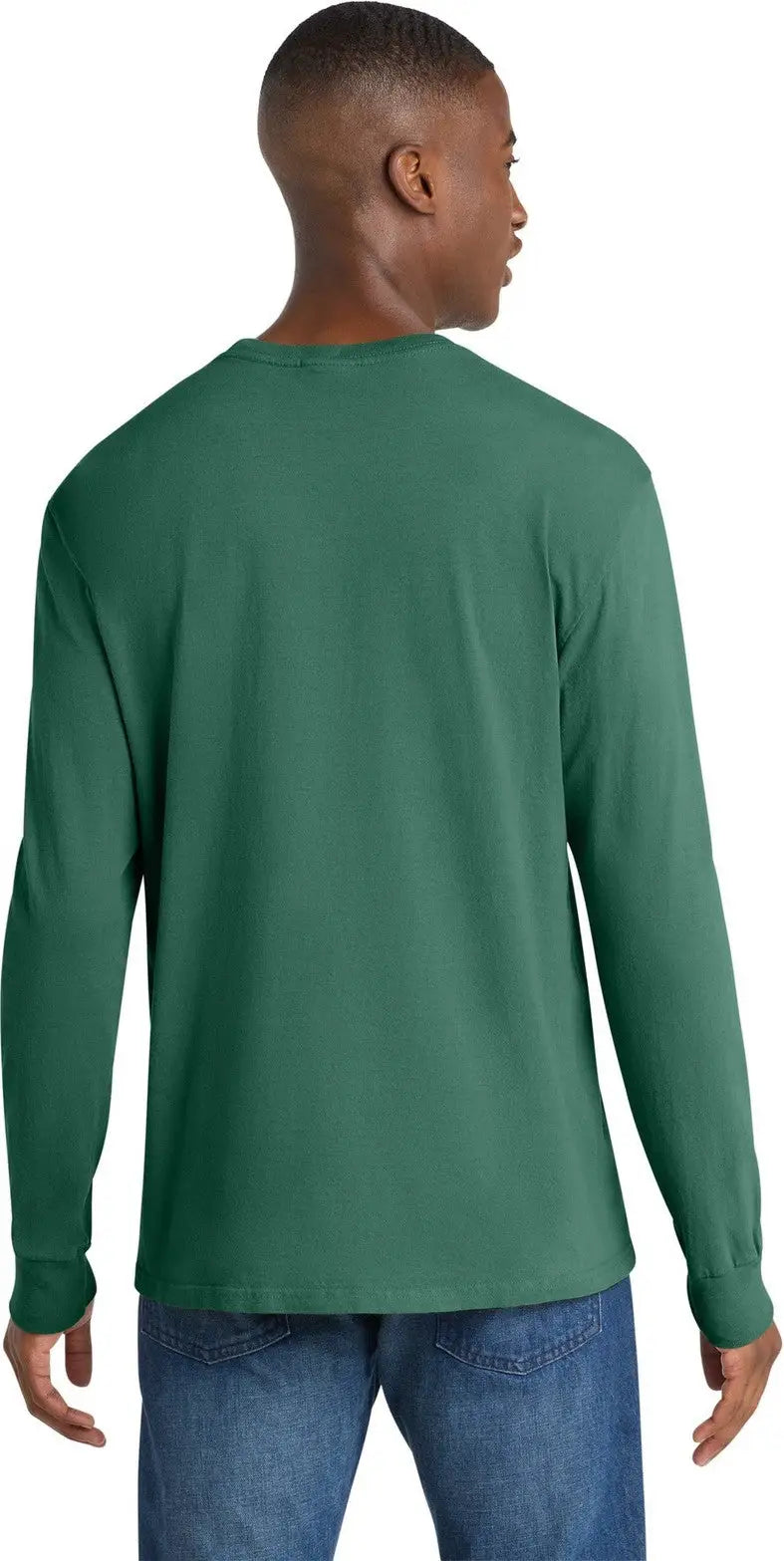 Port & Company Pc099ls co Beach Wash Garment-dyed Long Sleeve Tee - Nordic Green