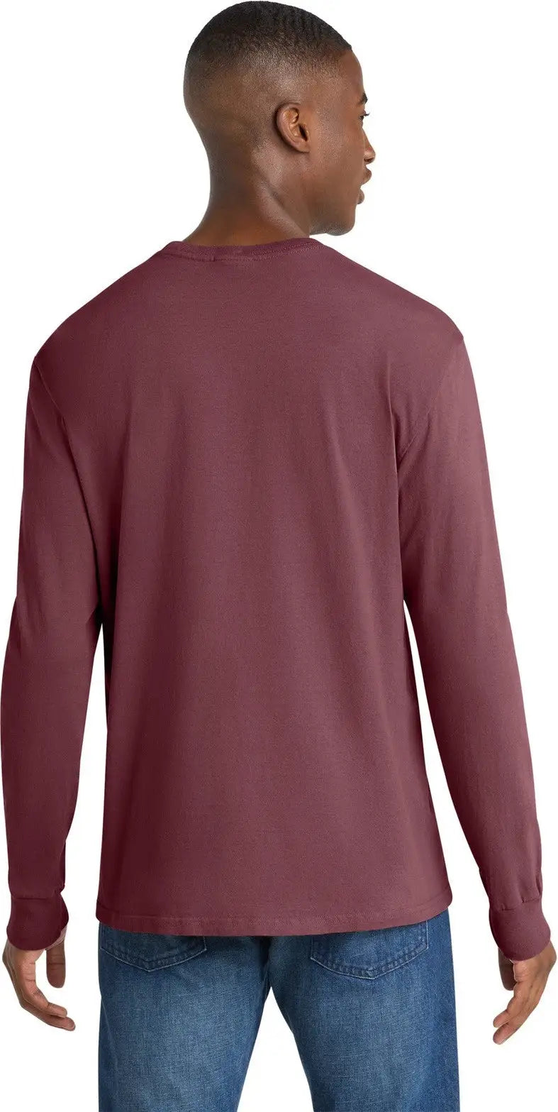 Port & Company Pc099ls co Beach Wash Garment-dyed Long Sleeve Tee - Wineberry