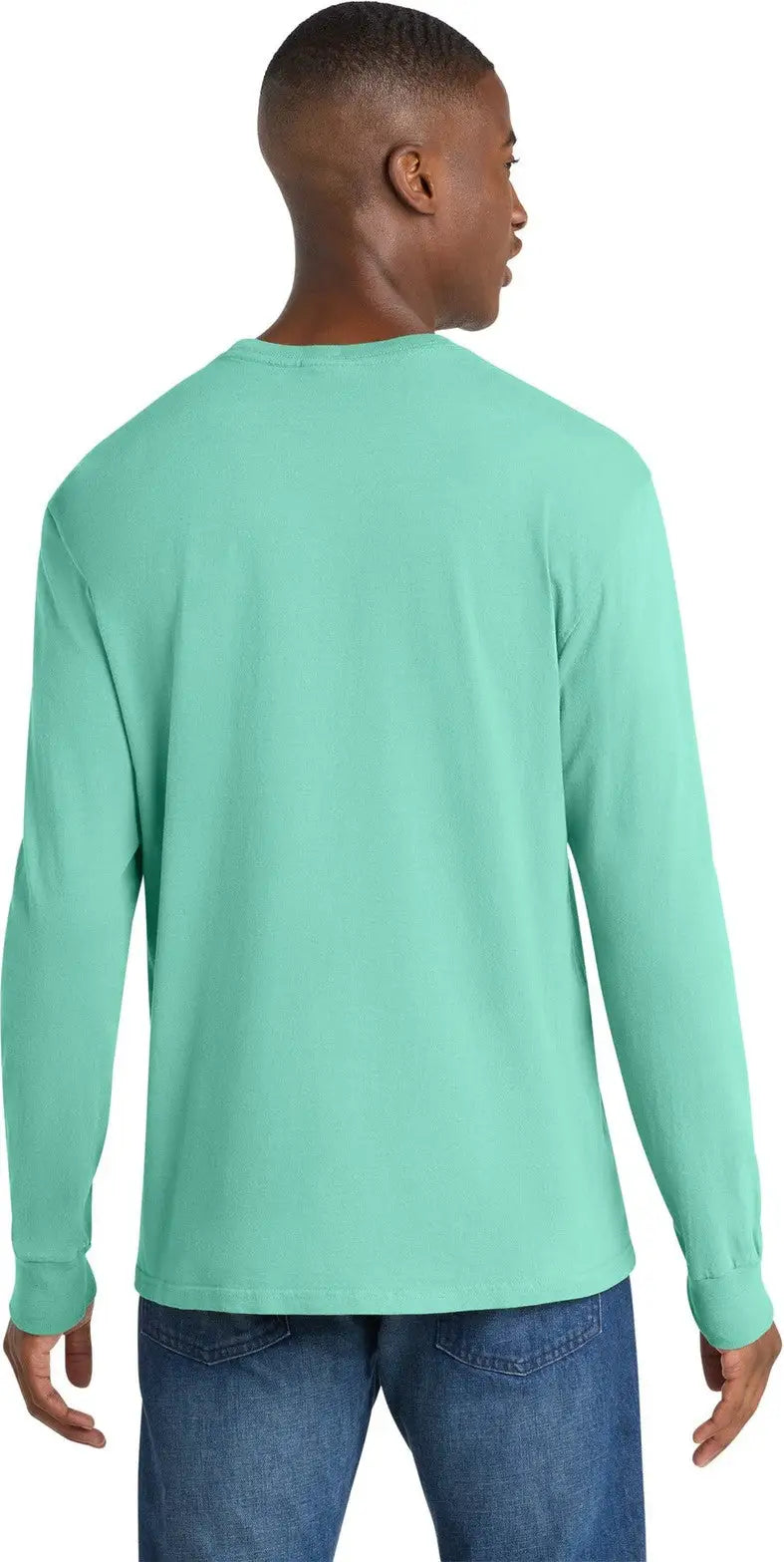 Port & Company Pc099ls co Beach Wash Garment-dyed Long Sleeve Tee - Cool Mint
