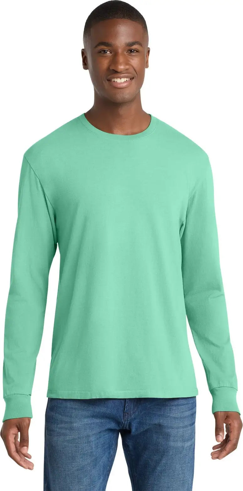 Port & Company Pc099ls co Beach Wash Garment-dyed Long Sleeve Tee - Jadeite - Adult s