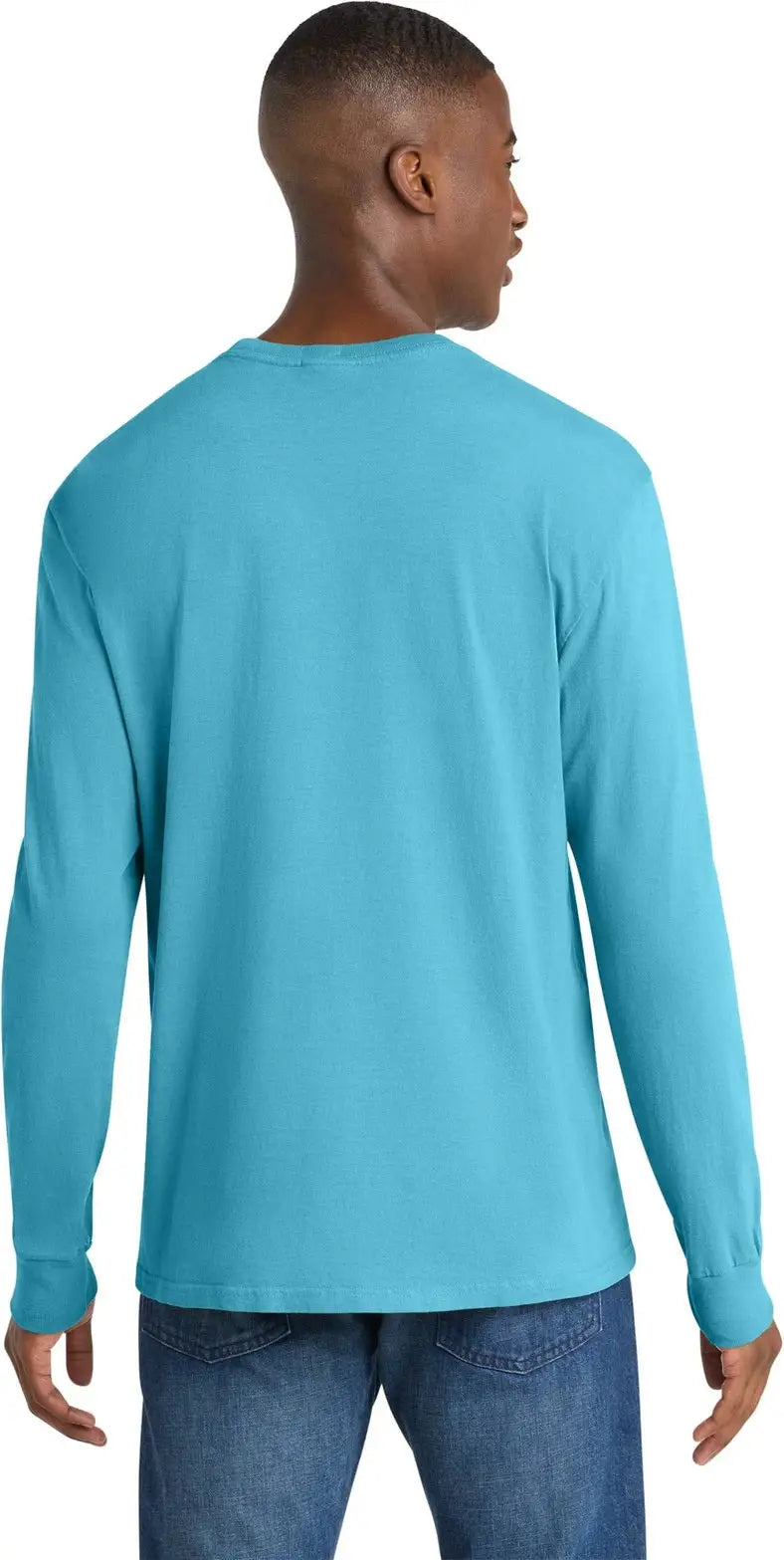 Port & Company Pc099ls co Beach Wash Garment-dyed Long Sleeve Tee - Tidal Wave