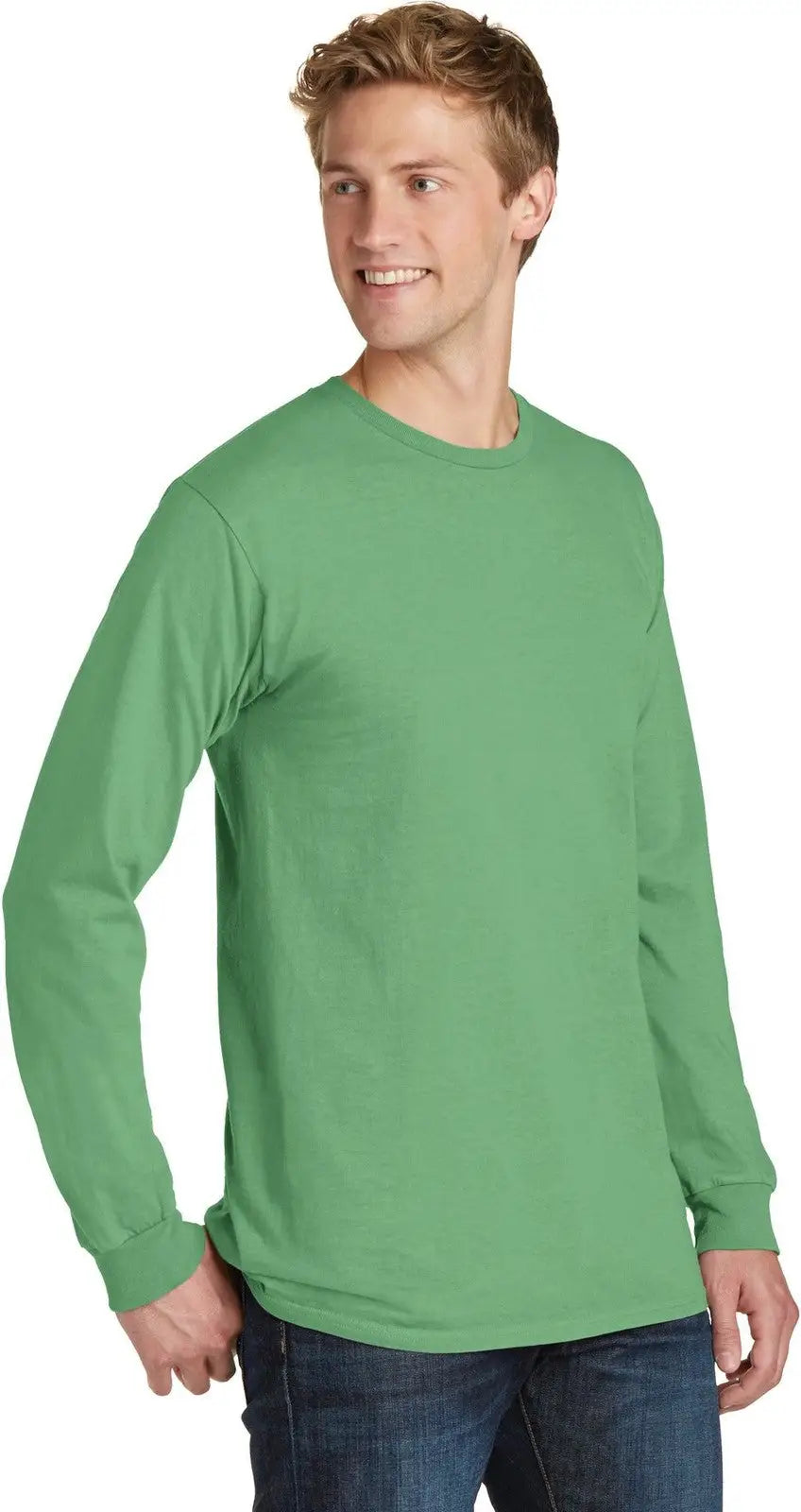 Port & Company Pc099ls co Beach Wash Garment-dyed Long Sleeve Tee - Safari