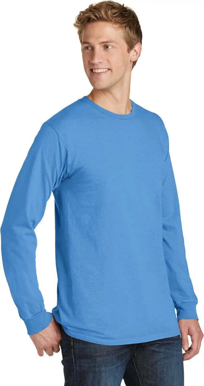 Port & Company Pc099ls co Beach Wash Garment-dyed Long Sleeve Tee - Blue Moon