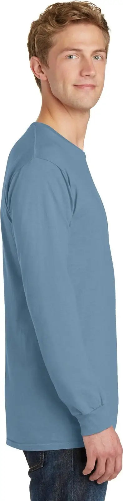 Port & Company Pc099ls co Beach Wash Garment-dyed Long Sleeve Tee - Mist