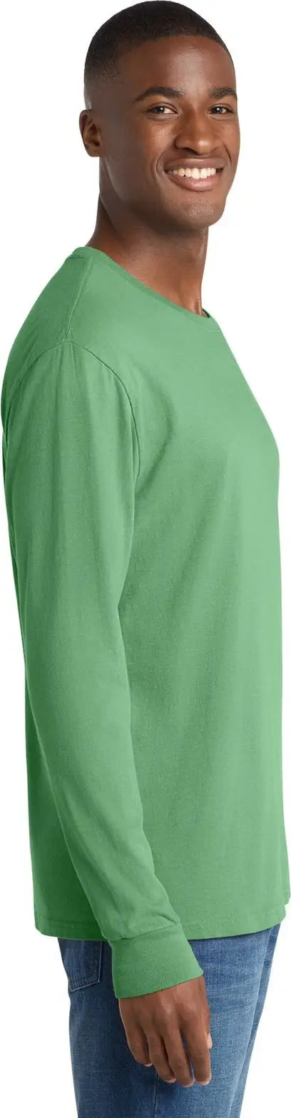 Port & Company Pc099ls co Beach Wash Garment-dyed Long Sleeve Tee - Safari