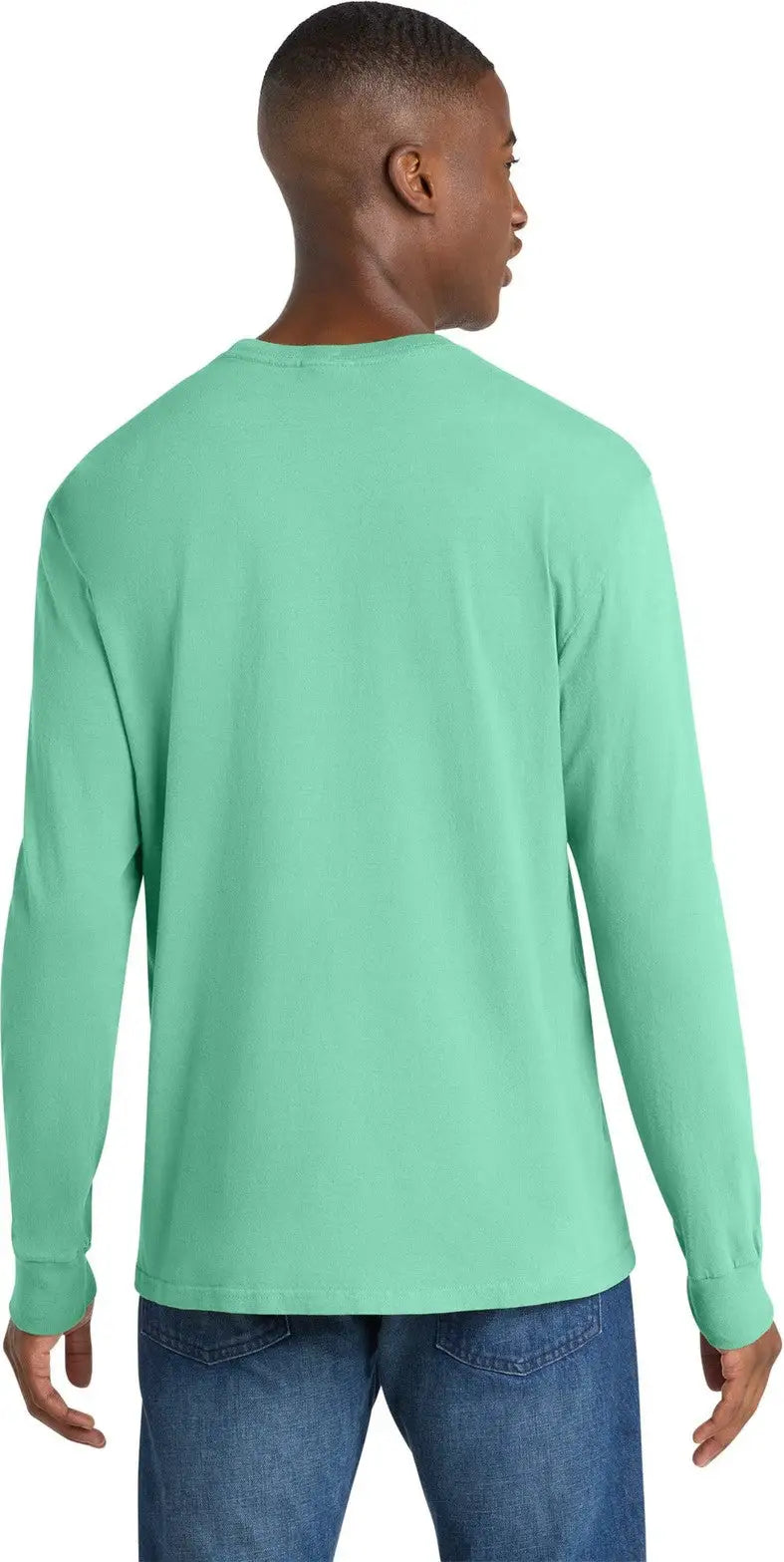 Port & Company Pc099ls co Beach Wash Garment-dyed Long Sleeve Tee - Jadeite