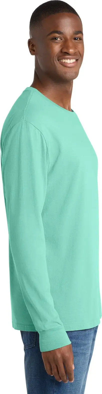 Port & Company Pc099ls co Beach Wash Garment-dyed Long Sleeve Tee - Cool Mint