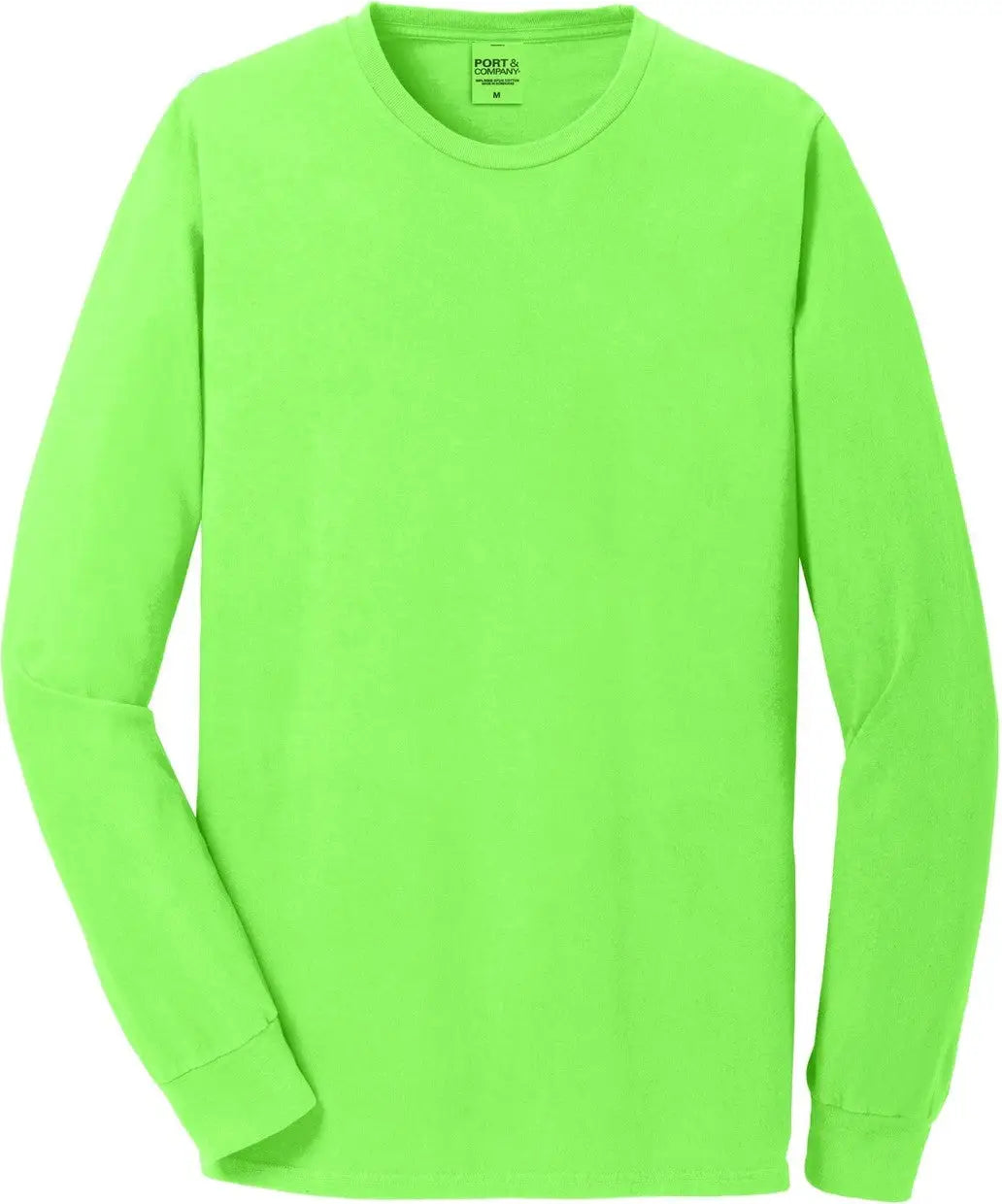 Port & Company Pc099ls co Beach Wash Garment-dyed Long Sleeve Tee - Neon Green