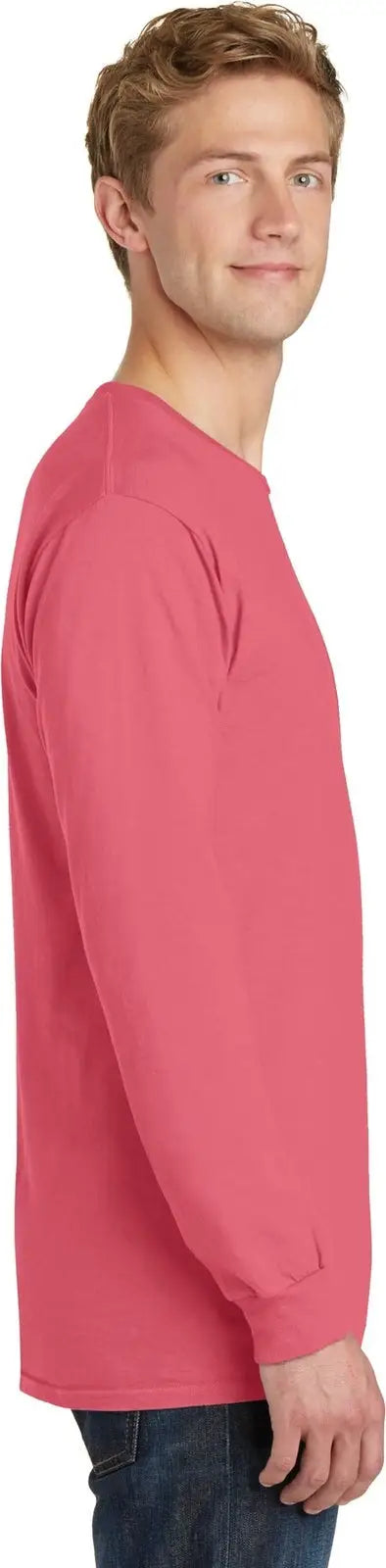 Port & Company Pc099ls co Beach Wash Garment-dyed Long Sleeve Tee - Fruit Punch