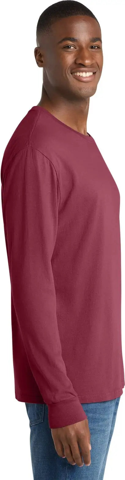 Port & Company Pc099ls co Beach Wash Garment-dyed Long Sleeve Tee - Merlot
