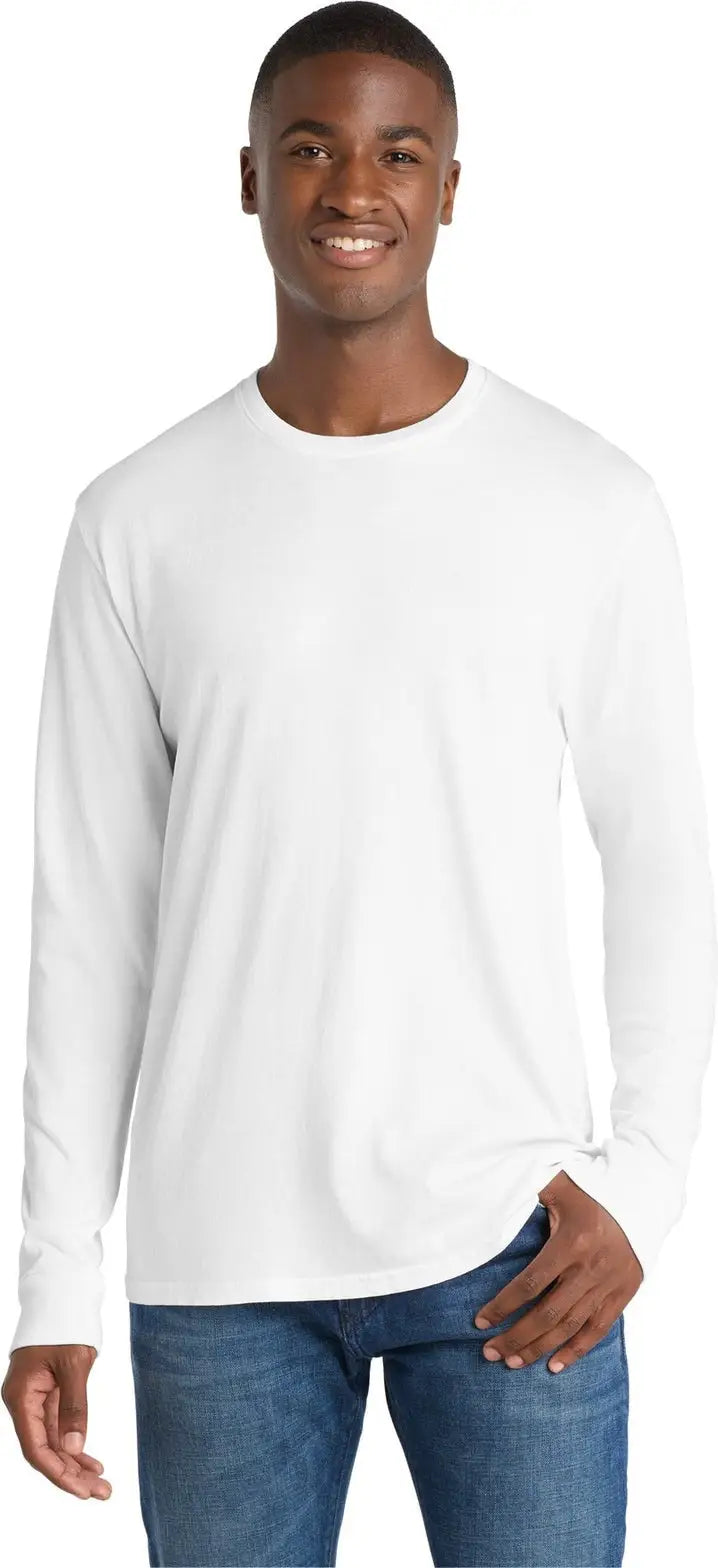 Port & Company Pc099ls co Beach Wash Garment-dyed Long Sleeve Tee - White