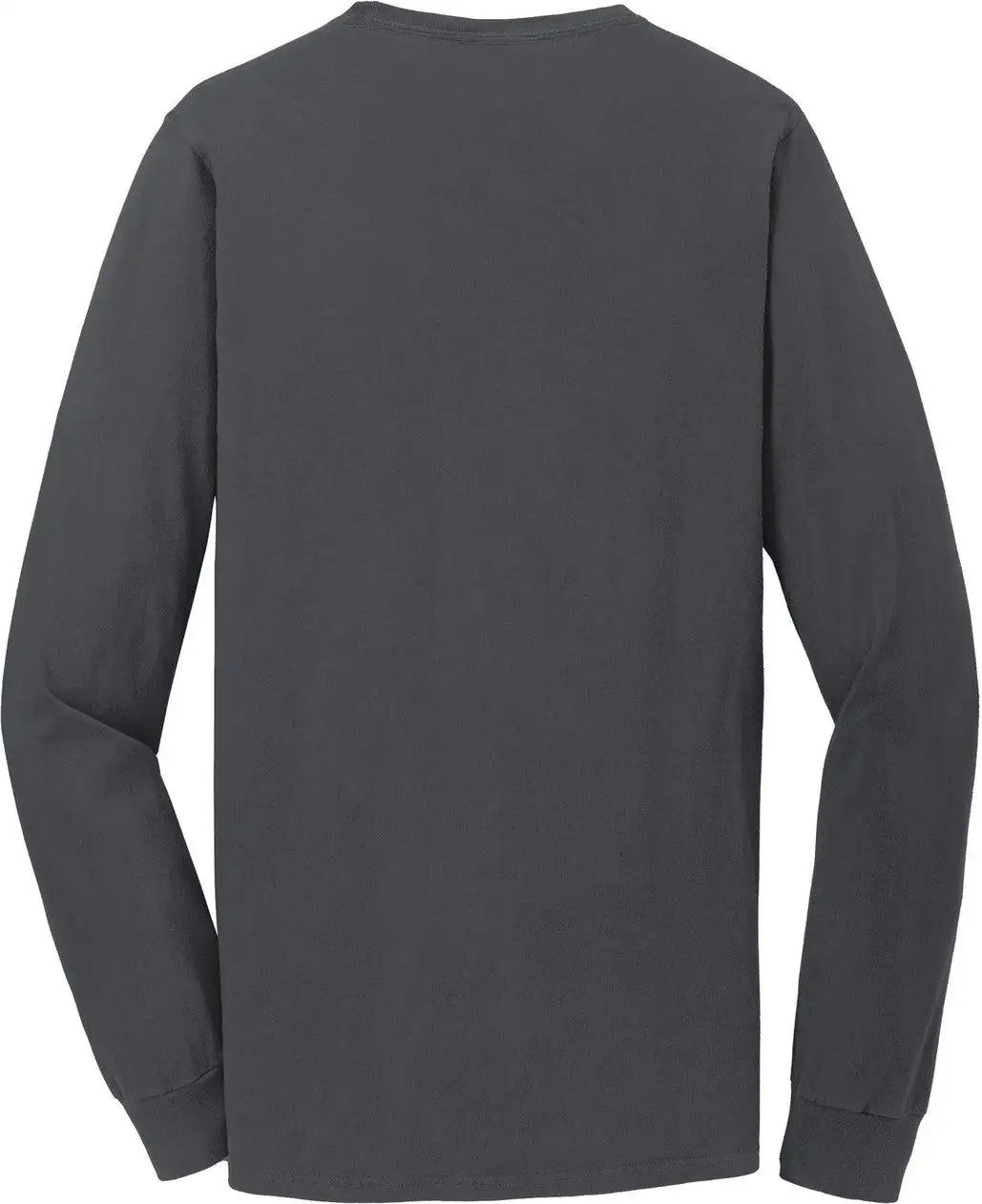 Port & Company Pc099ls co Beach Wash Garment-dyed Long Sleeve Tee - Coal