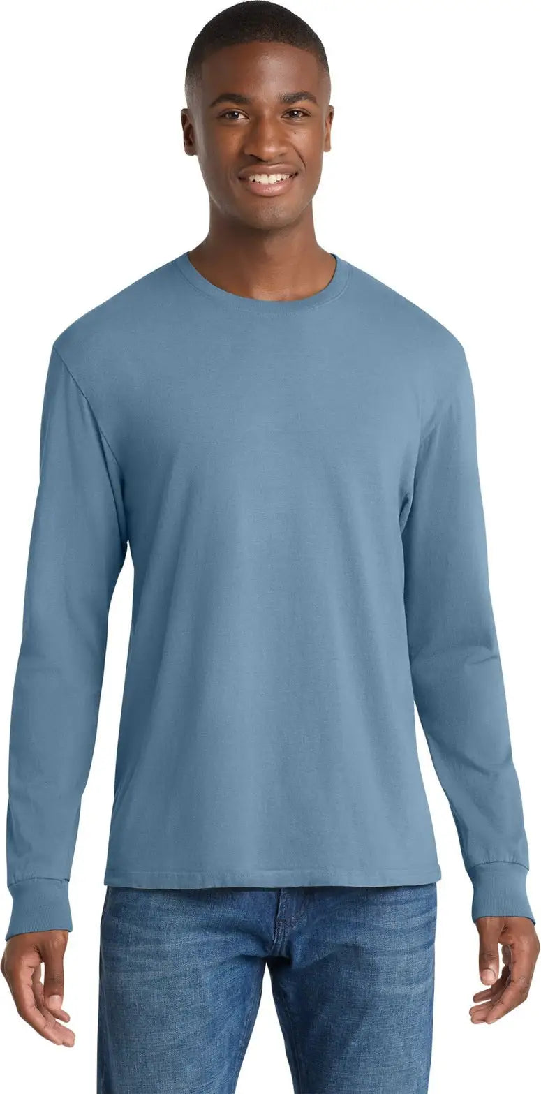 Port & Company Pc099ls co Beach Wash Garment-dyed Long Sleeve Tee - Mist