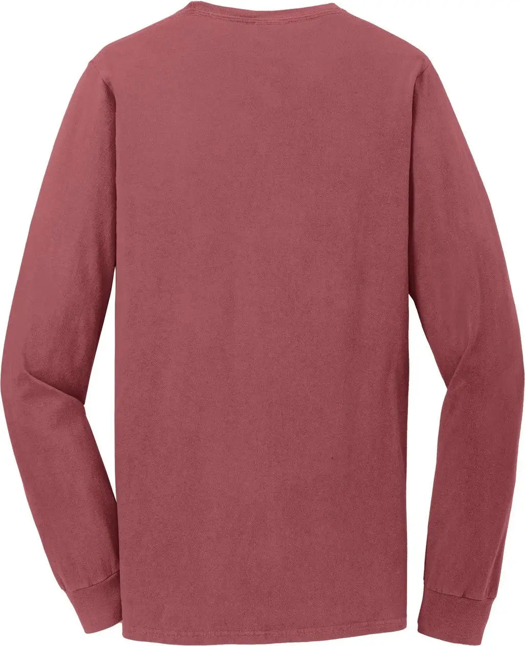 Port & Company Pc099ls co Beach Wash Garment-dyed Long Sleeve Tee - Red Rock