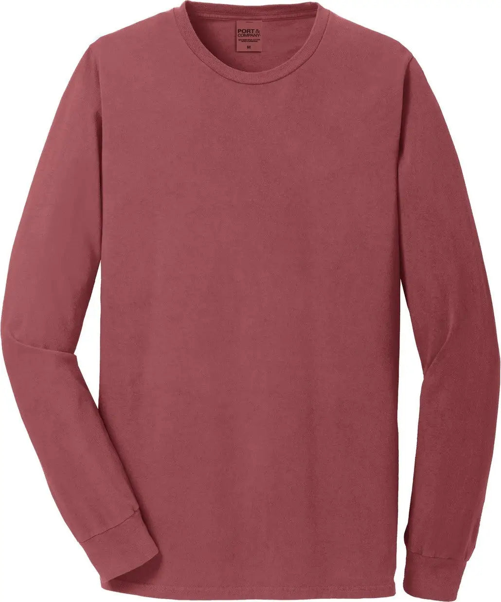 Port & Company Pc099ls co Beach Wash Garment-dyed Long Sleeve Tee - Red Rock