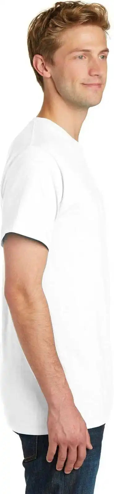 Port &amp; Company Pc099p Beach Wash Garment-dyed Pocket Tee - White