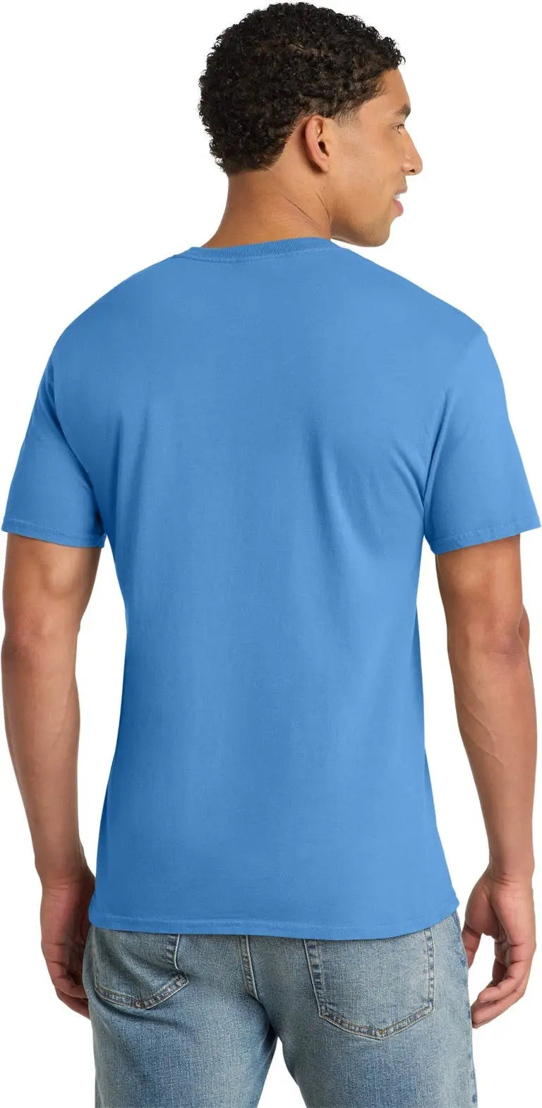Port & Company Pc099p co Beach Wash Garment-dyed Pocket Tee - Blue Moon