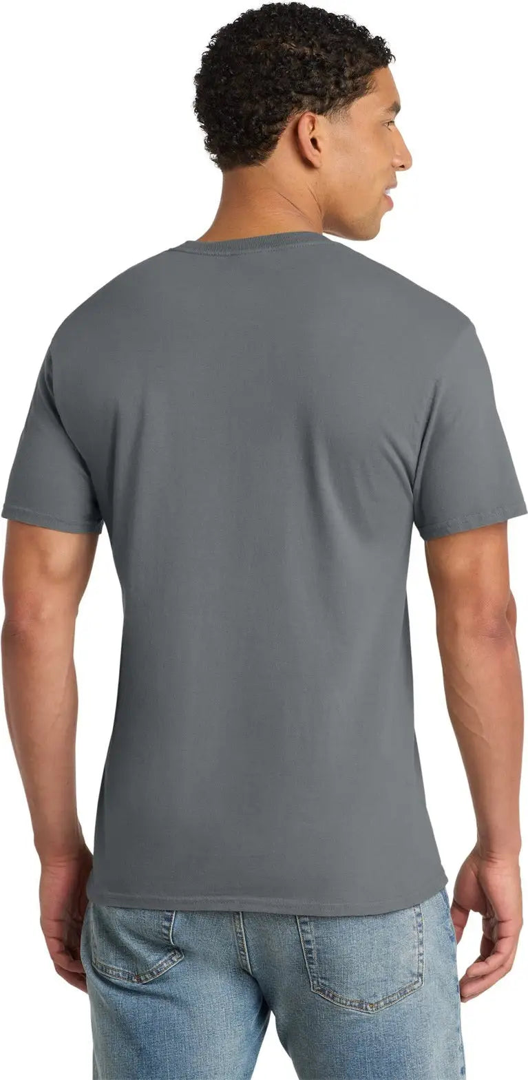 Port & Company Pc099p co Beach Wash Garment-dyed Pocket Tee - Coal