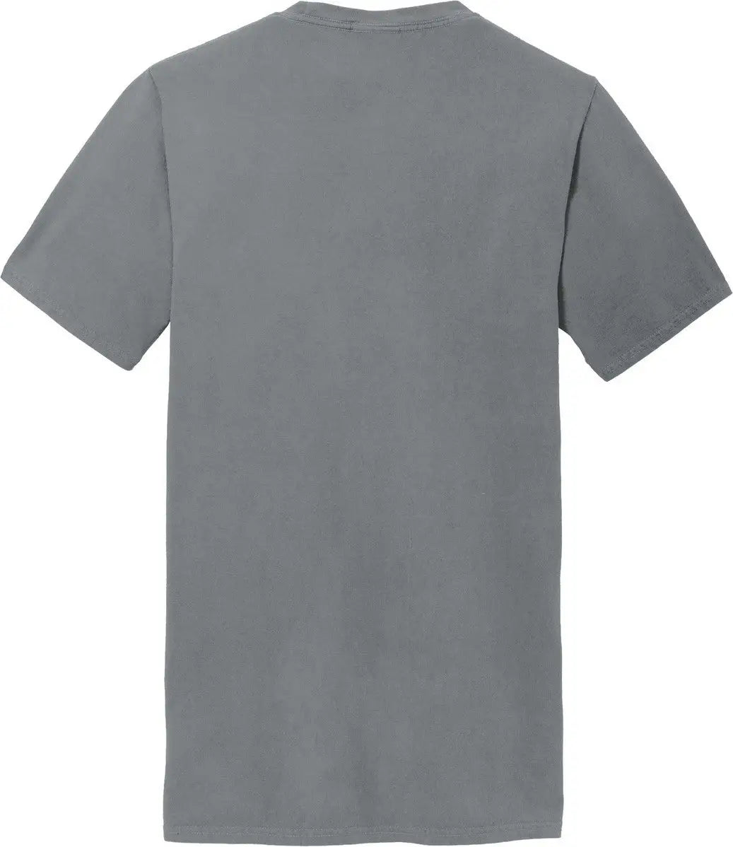 Port & Company Pc099p co Beach Wash Garment-dyed Pocket Tee - Coal