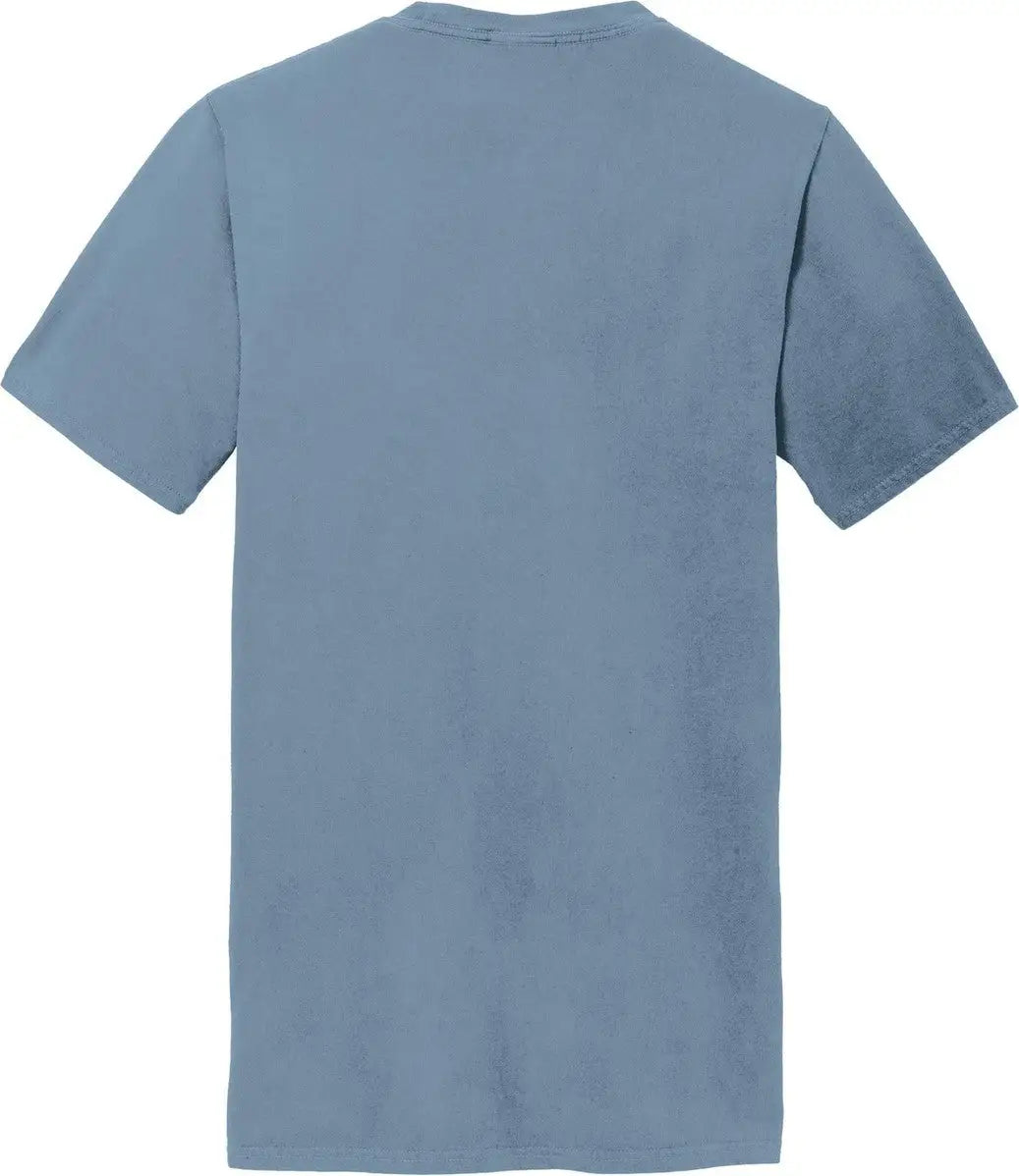 Port & Company Pc099p co Beach Wash Garment-dyed Pocket Tee - Denim Blue