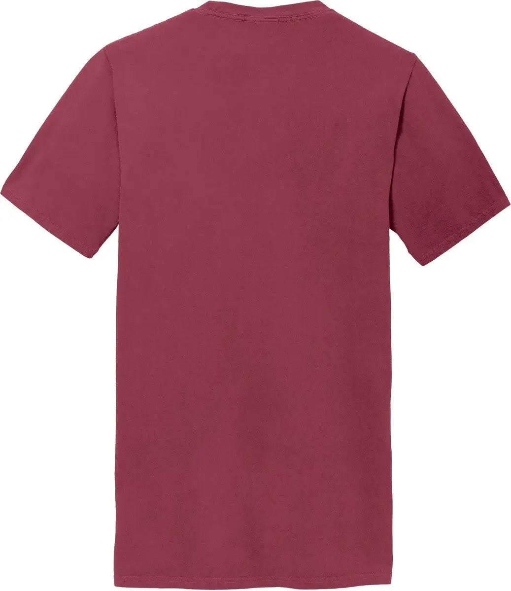 Port & Company Pc099p co Beach Wash Garment-dyed Pocket Tee - Merlot