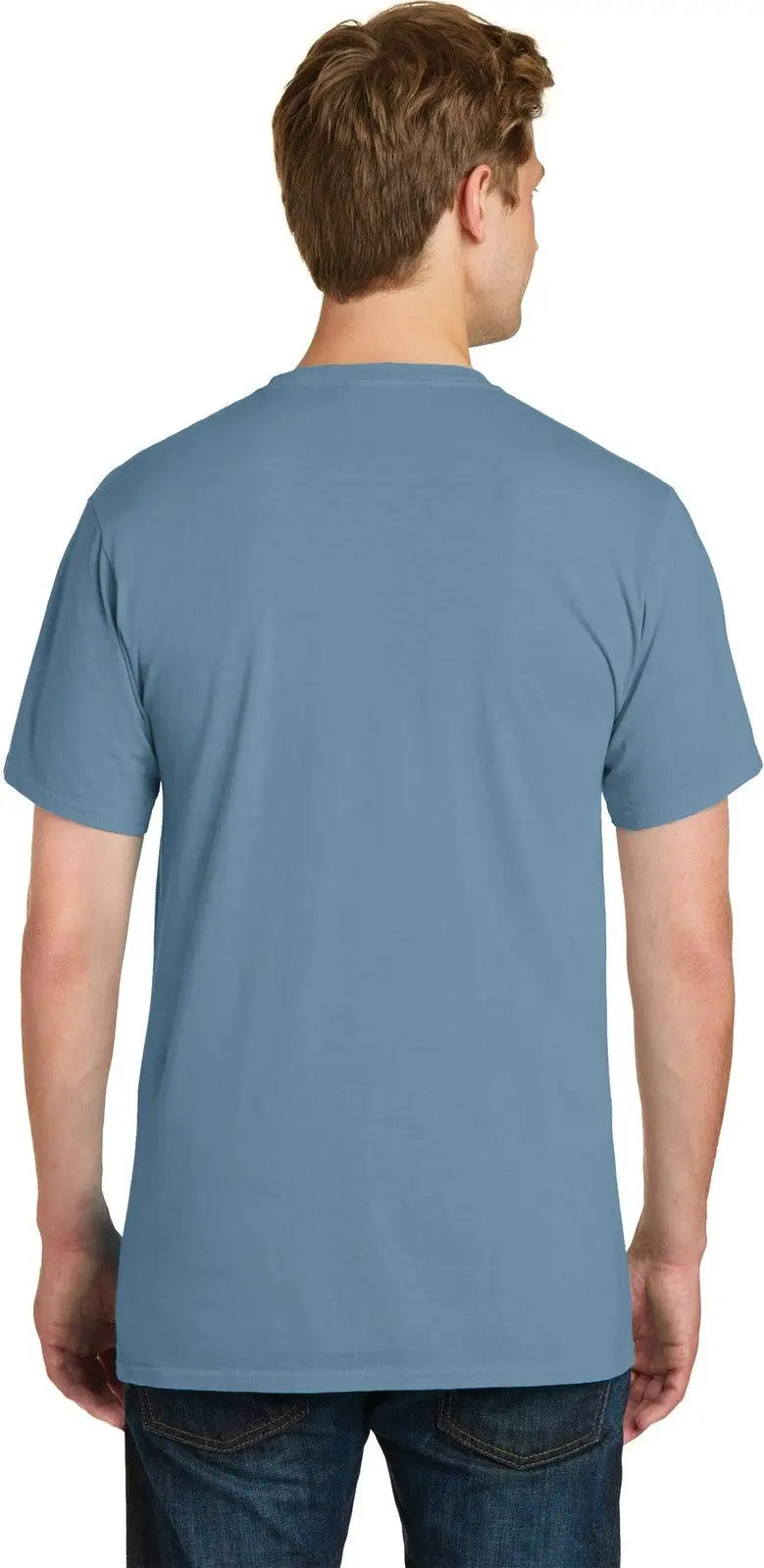 Port & Company Pc099p co Beach Wash Garment-dyed Pocket Tee - Mist
