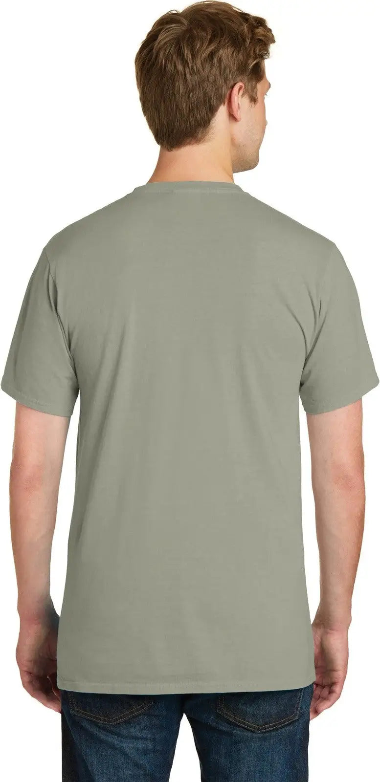 Port & Company Pc099p co Beach Wash Garment-dyed Pocket Tee - Walnut