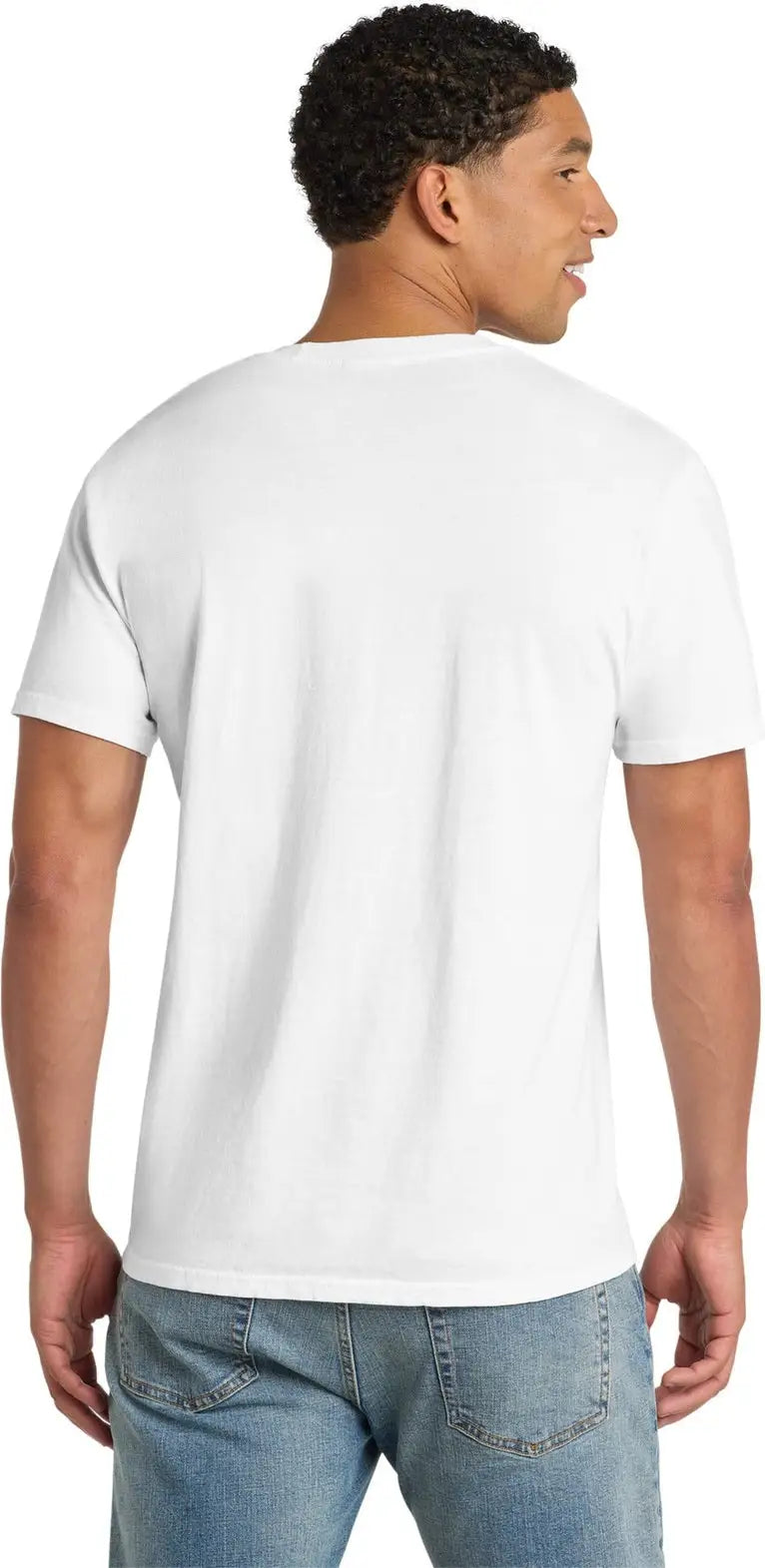 Port & Company Pc099p co Beach Wash Garment-dyed Pocket Tee - White