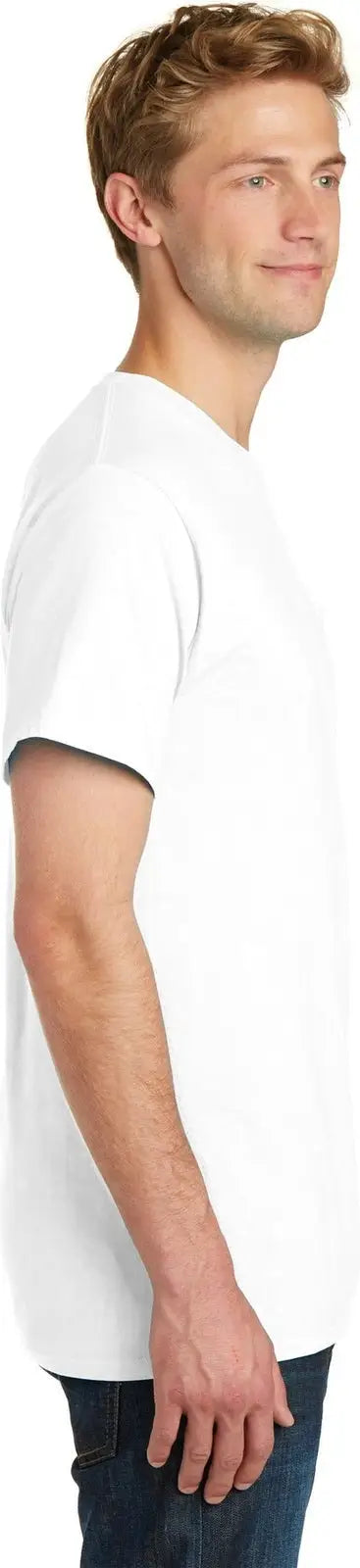 Port & Company Pc099p co Beach Wash Garment-dyed Pocket Tee - White