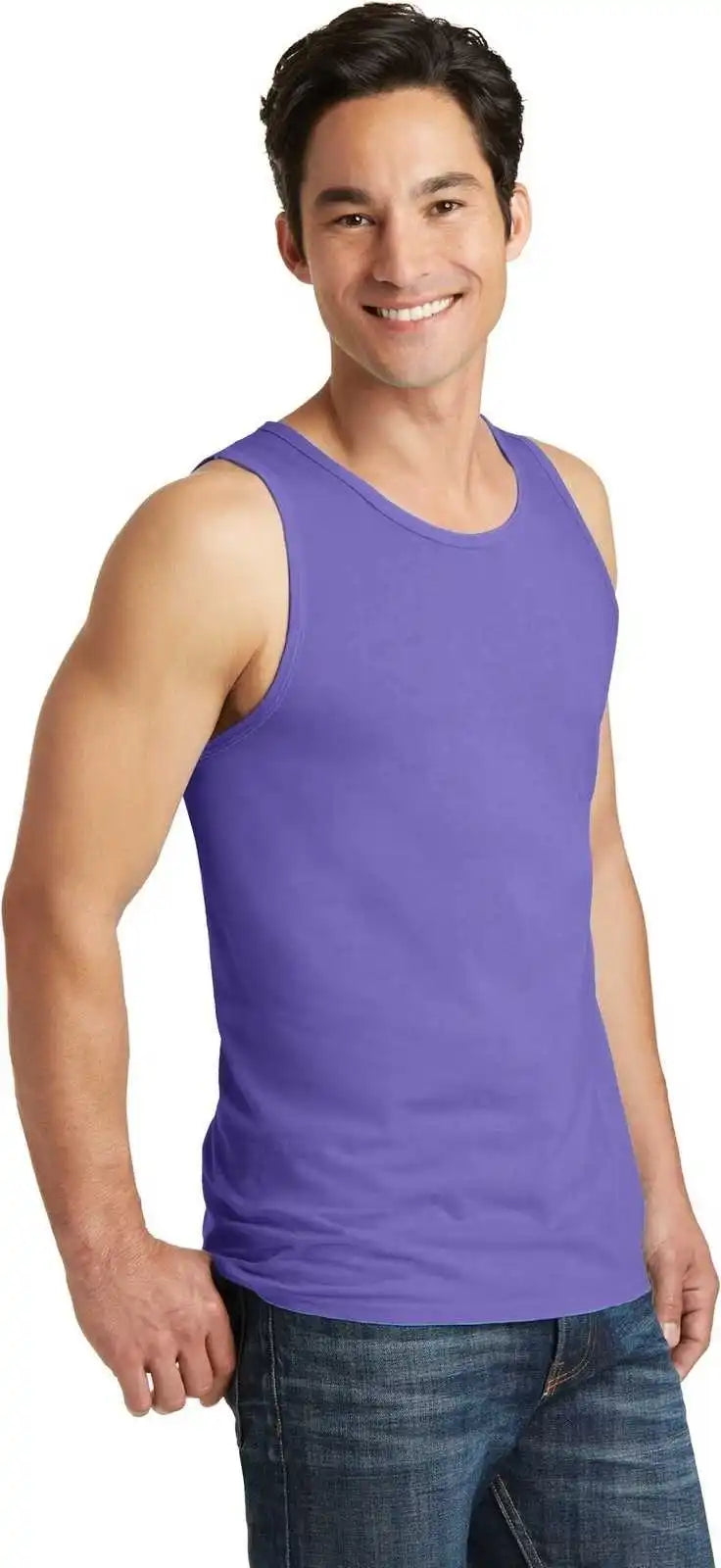 Port &amp; Company Pc099tt Beach Wash Garment Dyed Tank Amethyst