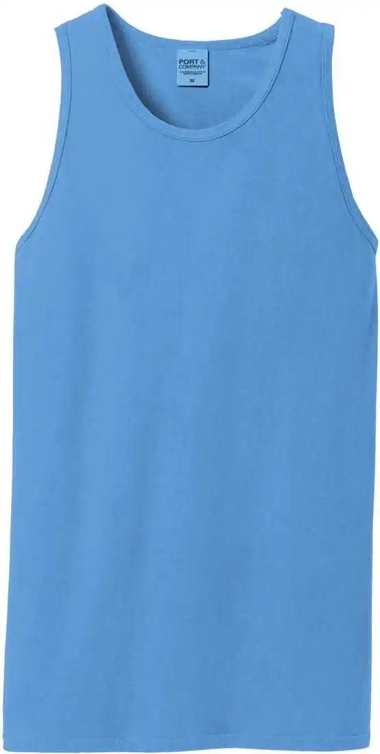 Port &amp; Company Pc099tt Beach Wash Garment Dyed Tank Blue Moon