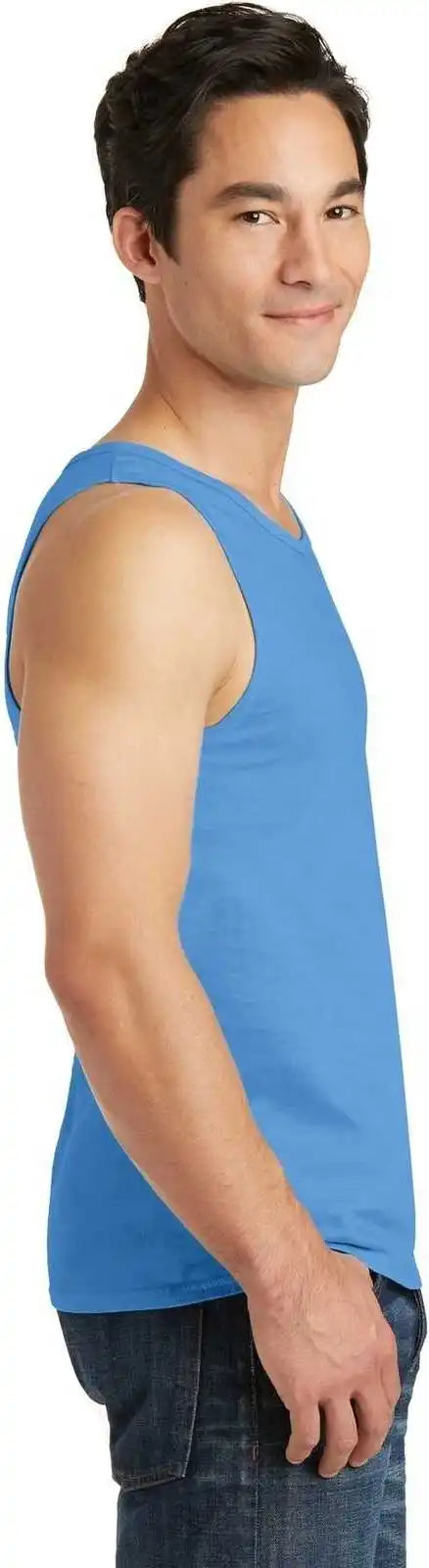 Port &amp; Company Pc099tt Beach Wash Garment Dyed Tank Blue Moon
