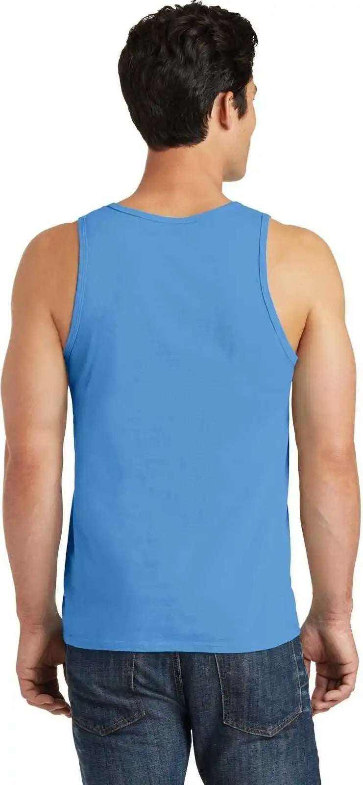 Port &amp; Company Pc099tt Beach Wash Garment Dyed Tank Blue Moon