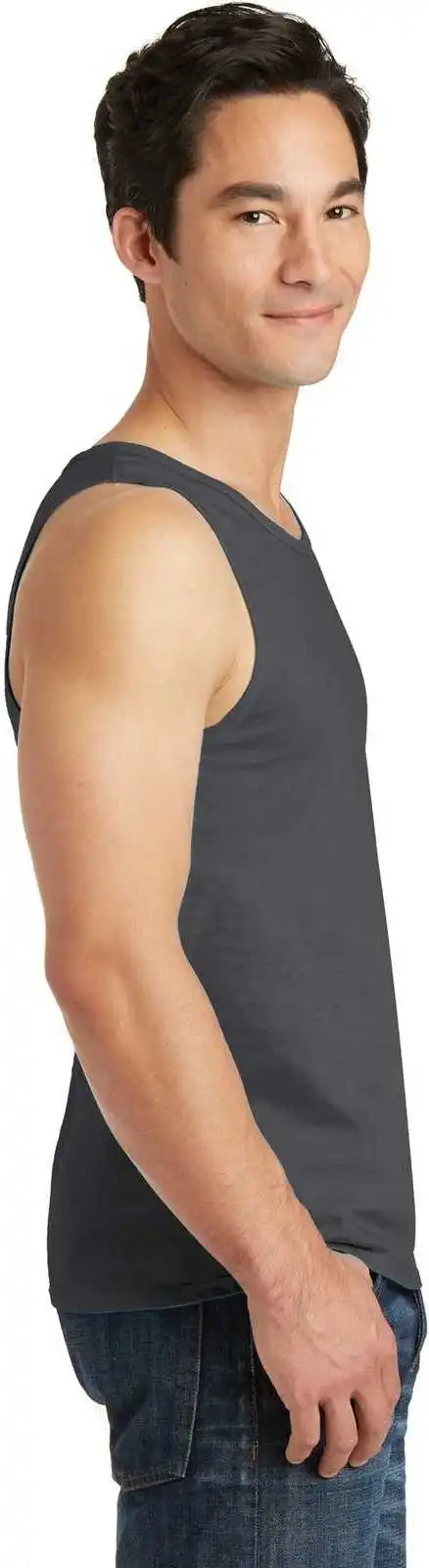 Port &amp; Company Pc099tt Beach Wash Garment Dyed Tank Coal