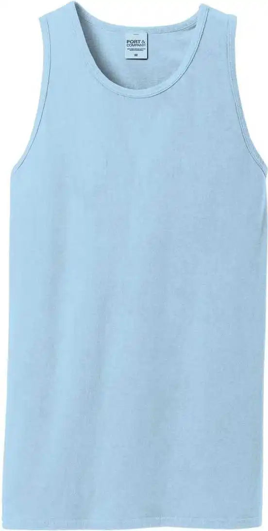 Port & Company Pc099tt Beach Wash Garment Dyed Tank Glacier