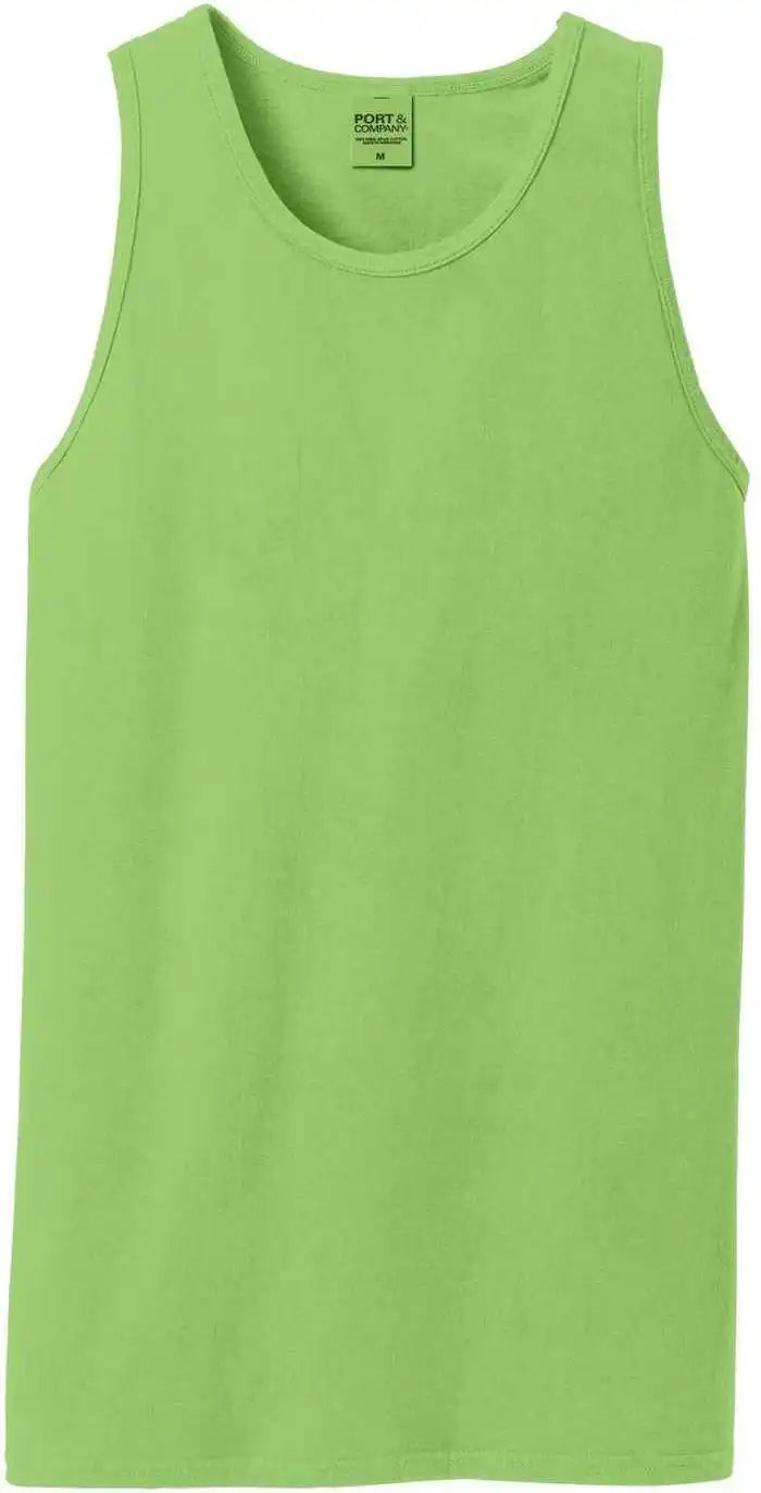 Port &amp; Company Pc099tt Beach Wash Garment-dyed Tank - Limeade