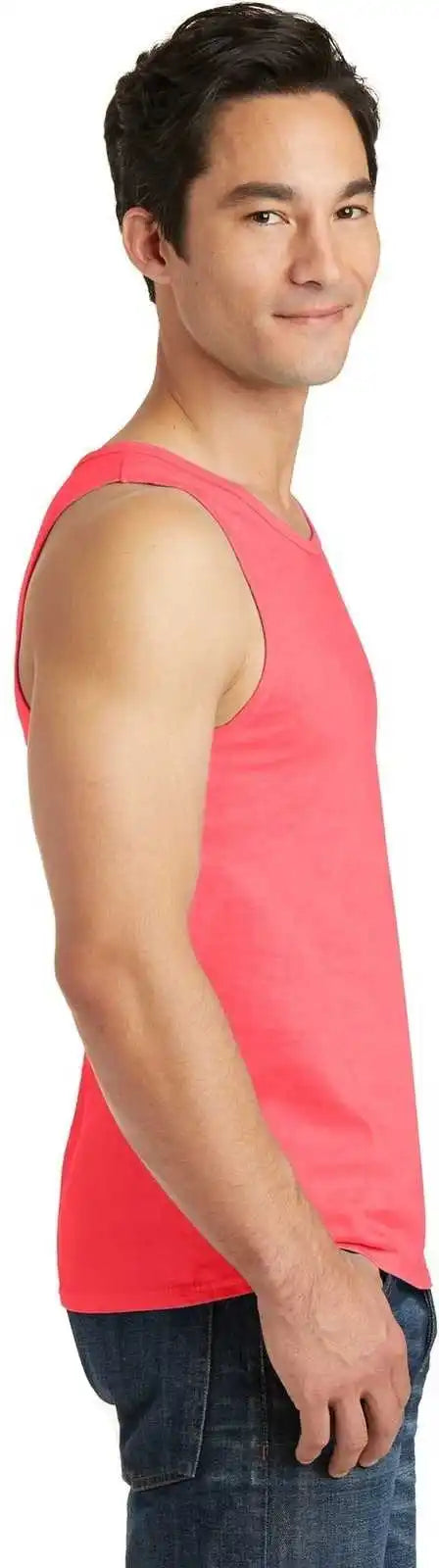 Port & Company Pc099tt Beach Wash Garment-dyed Tank - Neon Coral