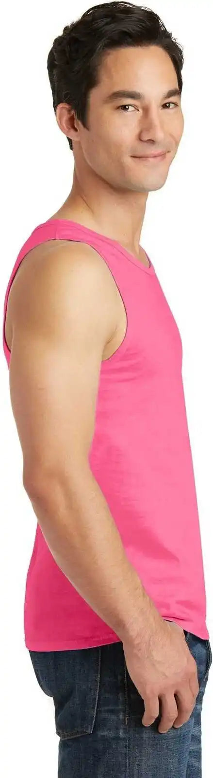 Port &amp; Company Pc099tt Beach Wash Garment-dyed Tank - Neon Pink